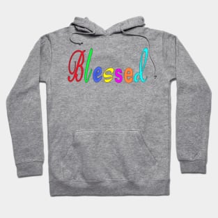 Blessed - Cursive - Front Hoodie